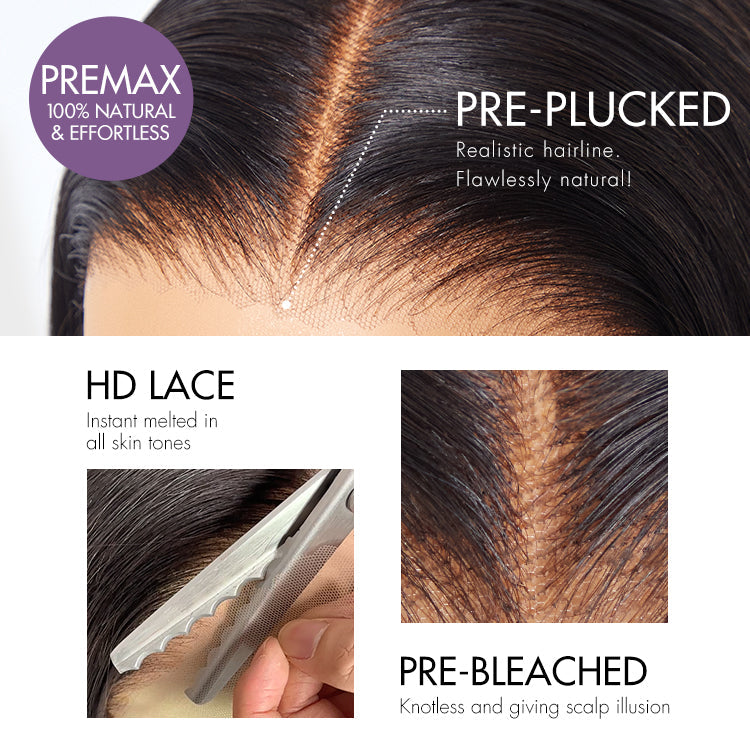 Luvme All-Day Comfort™ Wig 180% Density Bouncy Wand Curly 7x6 Closure HD Glueless Wig Pre-Cut Lace