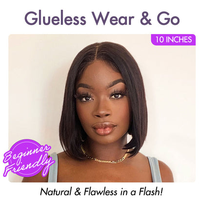 Bob Wig – Silky Straight & 5x5 HD Lace