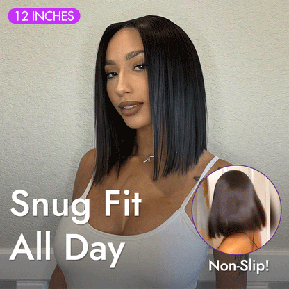 Glueless 4x4 Closure Undetectable HD Lace Bob Wig 100% Human Hair | Pre-bleached Knots
