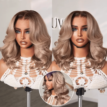 Ash Water Wave Wig – 13x4 Lace & Glueless