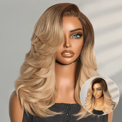 Effortlessly Chic Layered Haircut Wavy Glueless HD Minimalist Lace Short Wig