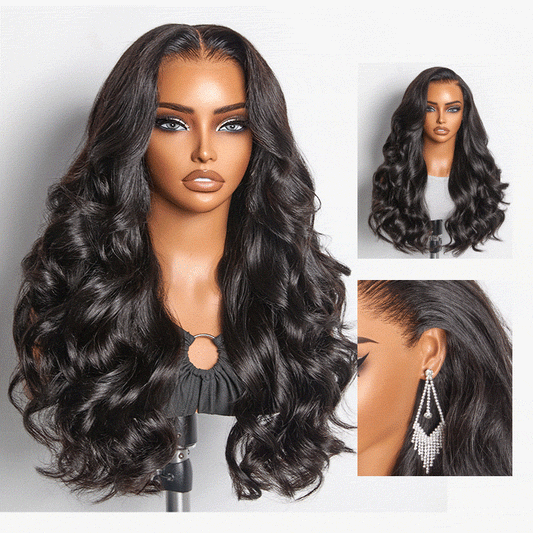 NatureMAX™ 250% Density Loose Wave Glueless Ear-to-ear 13x4 HD Lace Front High Density Wig Pre-Cut Lace Flexi-Fit Drawstring Cap