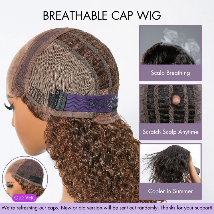 Wet and Wavy 5x5 Closure Pre-Cut Lace Water Wave Wig Glueless Side Part Human Hair Wig
