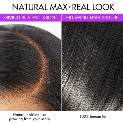 PreMax Blonde Mix Black Loose Wave Glueless 5x5 HD Lace Closure Wig Large & Small Cap