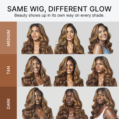 Luvme All-Day Comfort™ Wig 180% / 250% Density Glueless 7x6 Closure HD Lace Loose Body Wave Long Wig Pre-Cut Lace