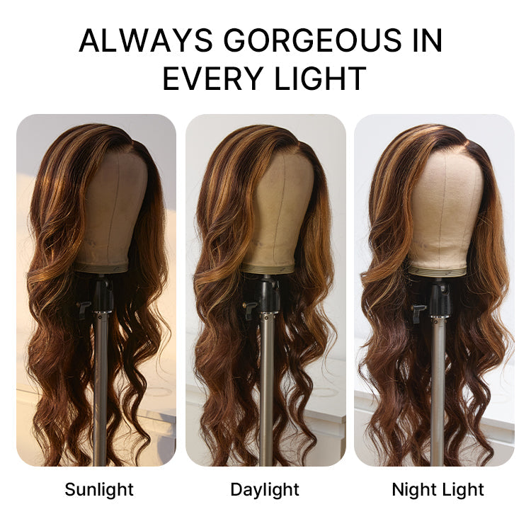 Luvme All-Day Comfort™ Wig 180% / 250% Density Glueless 7x6 Closure HD Lace Loose Body Wave Long Wig Pre-Cut Lace