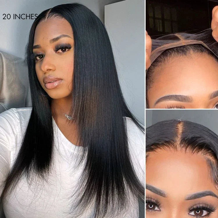 Layered Wig – Black with Highlights & 5x5 Lace